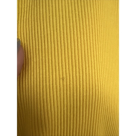 New York & Company Ribbed V-Neck Stretch Tank Top Women's Size XL Yellow NWT - Picture 10 of 10